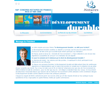 Tablet Screenshot of 2008.congresdesnotaires.fr