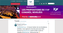 Desktop Screenshot of congresdesnotaires.fr